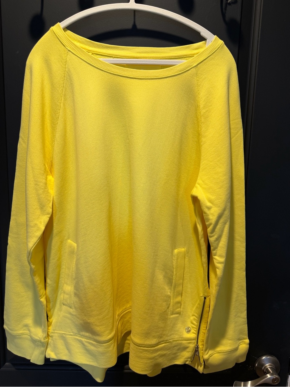 Lilly Pulitzer Sunny Yellow Scoop Neck Pullover